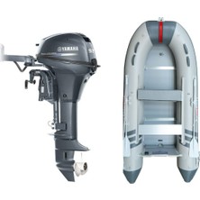 Marinport 3.30 Ahşap Taban Şişme Bot + Yamaha 9.9 Hp Deniz Motoru