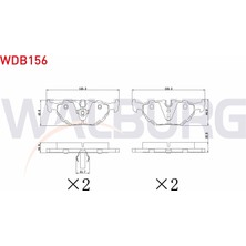 Otoco Bmw 3 Serisi (E36) 318 I 1990-1998 / (E36) 320 I 1990-1998 Arka Fren Balatası