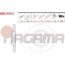 Otoco Kia Sorento 2.0 Crdı - 2.2 Crdı - 2.5 Crdı 2009-2015 I Ön Havalı 5 Bjn 321X28X69X49,2 Fren Diski