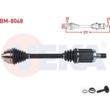 Otoco Bmw 5 Serisi Gran Turismo (F07) 530D - 535D A-T 2010-2017 Komple Aks Sol On Uzunluk 572MM