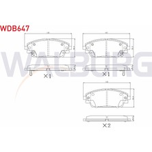 Otoco Mazda 3 (Bm) Skyactive G100 - G120 - G165 - D150 2013 Ön Ikazlı Fren Balatası