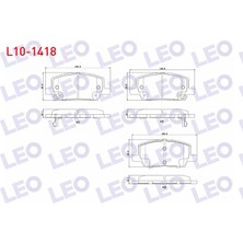 Otoco Opel Mokka 1.4 - 1.6 - 1.6 Cdti 2012 / Mokka x 1.6 Cdti 2012 Ön Ikazlı Fren Balatası