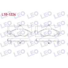 Otoco Ford Escort Vıı 1.3 1995-1999 / Escort Vıı 1.4 1995-1999 Ön Ikazlı Fren Balatası