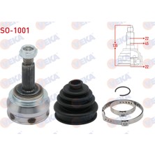 Otoco Skoda Favorit 135 1.3 22X22X45 Uzunluk 134.8MM 1989-1994 Aks Kafasi Sol-Sag On Dis