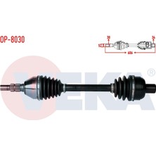 Otoco Opel Insignia 1.6 T (A16LET) M-T Uzunluk 606MM 2008 Komple Aks Sag On