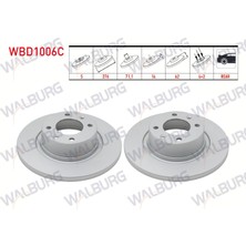 Otoco Citroen C5 I (Dc) 2.0 - 2.0 Hdı 2001-2004 I Arka Duz Kaplamalı 4 Bjn 276X14X71,1X62 Fren Diski