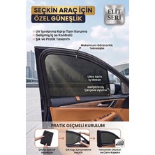 TUMKE Pratik Geçmeli Araç Yan Cam Güneşliği Güneş Koruyucu Perde Kolay Montaj Geçmeli Güneşlik Perde