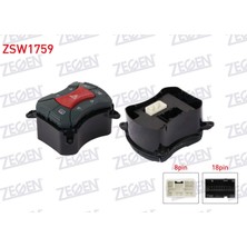 Otoco Fiat Doblo 2005-2012 Flasor Anahtari Sisli ve Cam Kaldirmali