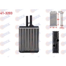Otoco Opel Vectra B 1.6ı Borulu 1995-2003 Kalorifer Radyatoru Mekanik
