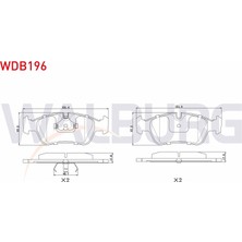 Otoco Bmw 3 Serisi (E36) 316 I 17.50MM 1990-1998 Ön Fren Balatası