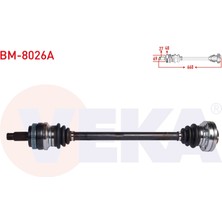Otoco Bmw 3 Serisi (E90) 320 D Absli 48 Dis Uzunluk 660 mm 2005-2011 Komple Aks Sag Arka
