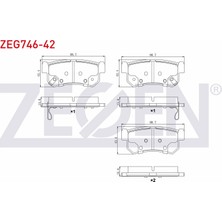 Otoco Ssangyong Musso (Fj) 2.2 Td 1993-2004 Arka Fren Balatası