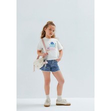 Mavi Polka Dot Mavi Jean Şort 7410655-A3339