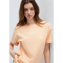 Mavi Mavi Logo Baskılı Turuncu Tişört 1613884-71220