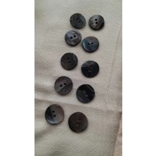Doğal Hakiki Inci Midye Kabugu Düğme 18 mm 10 Adet