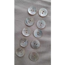 Doğal Agoya Hakiki Inci Midye Kabugu Düğme 20 mm 10 Adet
