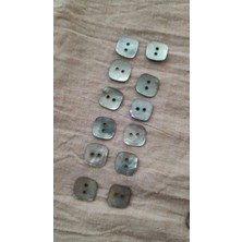 Doğal Agoya Hakiki Inci Midye Kabugu Düğme 14 mm 12 Adet