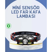Marsilyan El Sensörlü LED Far Suya Dayanıklı Şarjlı Kafa Lambası