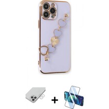 Pileli Store Pilelistore™ iPhone 14 Pro Max Kılıf Nova Işık Prime - Siyah 3D Antistatik Cam Ekran Koruyucu + Band Metal Kamera Lens - Gs