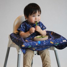 Mammam Always By Your Side Minik Astronotlar Kısa Kollu Mama Sandalyesi Önlüğü
