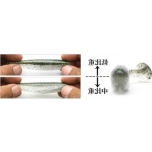 Cekar Store Easy Shiner 4.5" #370S Clear Silver Glow Silikon Yem