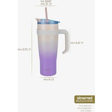 Cekar Store Alto Pipetli Termos Bardak Pembe 1000ML