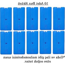 Cekar Store Buz Aküsü Buz Kasedi Ice Box 10NANLU Set 370 ml x 10, Ankanorm, Mavi