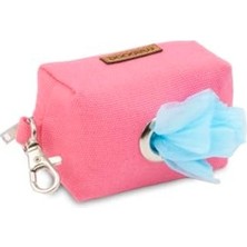 Cekar Store Dışkı Poşeti Taşıma Çantası, Köpek Kaka Dışkı Atık Poşeti Çantası, Köpek Kaka Poşet Çantası Tasmaya Takılabilir (Pembe)