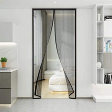 Cekar Store Buffer® Pratik Manyetik Mıknatıslı Siyah Kapı Sinekliği Tülü 90 x 210 cm