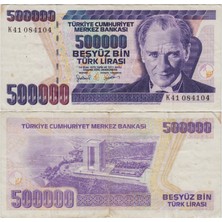 Banknoting 7. Emisyon 4. Tertip 500.000 Lira K41 Çok Temiz+