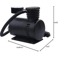 Cekar Store 12V Araç Hava Kompresörü, 300 Psı Lastik Şişirme Pompası, Çakmak Girişli Mini Kompresör, Taşınabilir Oto Lastik Şişirici, Araba Bisiklet Motor Top Pompası