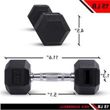 Cekar Store Jfıt Kauçuk Altıgen Dambıllar - 8 Boyut Seçeneği - Altıgen Şekilli Kafalar Kaymayı ve Yaralanmayı Önler - Egzersiz, Kas, Güç ve Ağırlık Antrenmanı Için Ergonok El Ağırlıkları