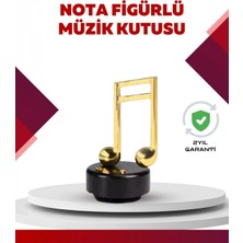 Marsilyan Altın Nota Temalı Müzik Kutusu  Müzikli Hediyelik