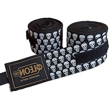 Cekar Store Leon Ni Skulls Kuru Kafa 2,5 Metre Boks Bandajı
