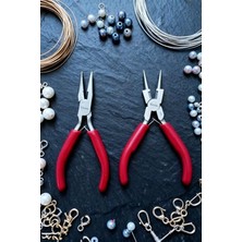 Cekar Store Profesyonel 2'li Takı Pense Seti 12 cm Takı Yapımı Için Mini Pense Seti 722505