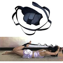 Cekar Store Bundera Yo Linda Siyah Ayak Bacak Germe Askısı Pilates Fitness Kardiyo Vücut Kas Geliştirici Spor Aleti
