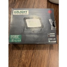 Uzlight 30W LED Projektör Slim(Ince) Kasa Dış Mekan Su Geçirmez Beyaz Işık