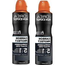 Cekar Store L’oréal Paris 2'li Men Expert Carbon Protect Anti Perspirant Sprey Deodorant Seti