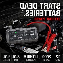 Cekar Store Noco GBX75 12V 2500AMP Ultrasafe Lityum Akü Takviye + Powerbank + LED Lamba