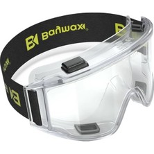 Cekar Store S550 Grand Şeffaf Toz Çapak Koruyucu Iş Güvenlik Gözlüğü Şeffaf Lens Ayarlanabilir Lastikli Işçi Gözlüğü