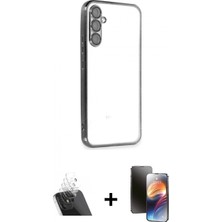 İlk El Grup Pilelistore™ Galaxy A54 5g Kılıf Vadi Minimal - Siyah 3D Antistatik Mat Seramik Nano Ekran Koruyucu + Kamera Lens Koruma Cam - Sf