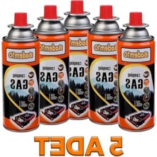 Cekar Store 5 Adet Kamp Zı Bütan Pan Z Tüpü Portatif Ocak Kartuşu Tek Kullanımlık Pürmüz 400 ml