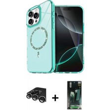 Pileli Store Pilelistore™ iPhone 14 Pro Max Kılıf Kıvılcım Form Prime - Şeffaf 360 Full Body Arka Koruyucu + Raze Metal Kamera Lens - Gs
