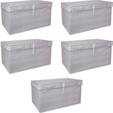 Epilons Çok Amaçlı Düzenleyici Kutu Organizer Cırt Cırtlı Hurç Mega Plus Boy 40CM x 30CM x 70CM (5 Adet)