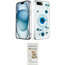 BUTİMAR'S Apple Uyumlu iPhone 7 Plus Kılıf Kozmos Doku Ikili Koruma Seti