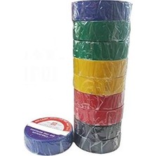 Cekar Store Renkli Izole Bant Elektrik Bandı (10 Adet)