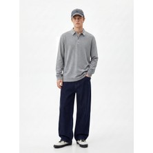 LTB Kısa Kollu Faded Fabric Gri Sweatshırt