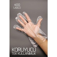 Marsilyan 400 Adet Tek Kullanımlık Şeffaf Eldiven