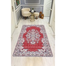 Dolce Mariee Vintage Desenli Dijital Baskı Kaymaz Taban Halı H0887