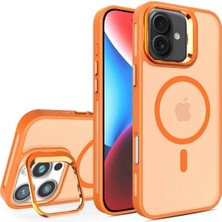 Cosmotex Joko Iphone 16 Flet Lens Magsafe Kapak - Turuncu